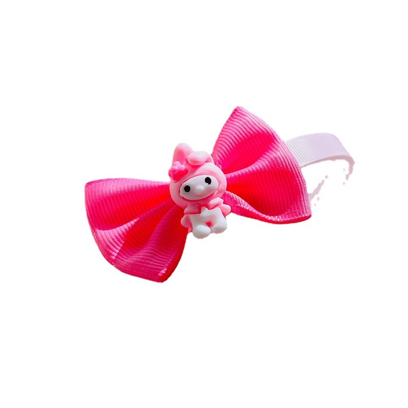 Korean Cartoon Children's Headband Bow Girls Hairpin Cinnamon Dog Traction Rope Gear Non-Slip Melody Headdress Hair Hoop