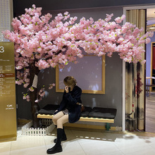 仿真樱花树桃花树假树许愿树新年节日树酒店大堂公司摆设装饰