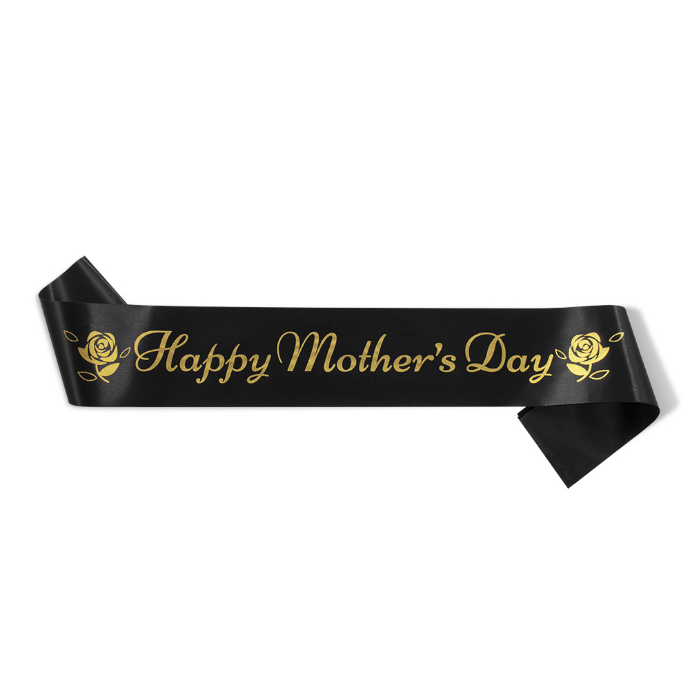 World's Best Mom Mother's Day Wedding Party Birthday Party Birthday Shoulder Strap Ceremonial Belt