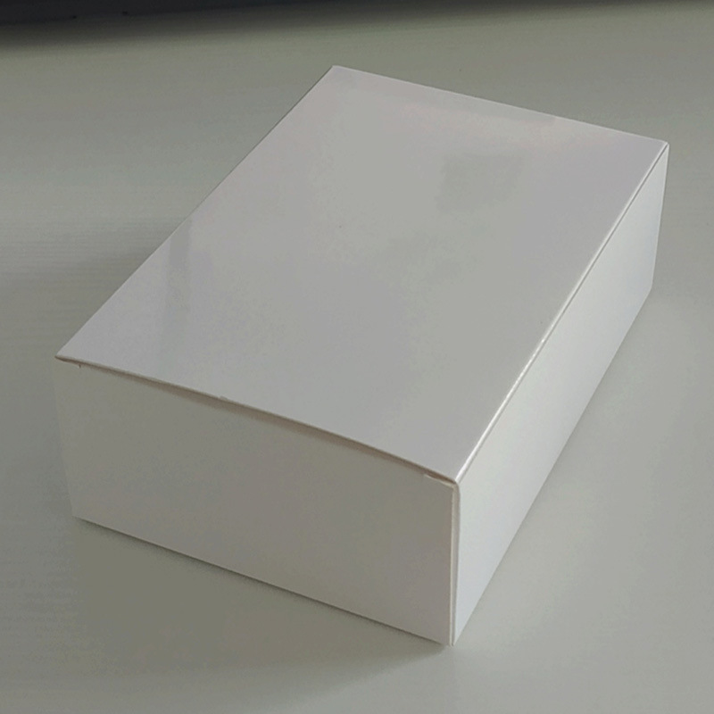 现货大规格盒子纯白色包装盒 方形纸盒跨境轴承白卡双插折叠盒子