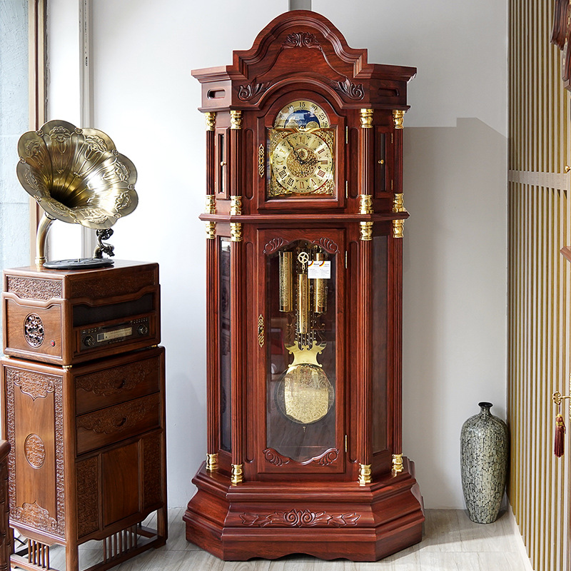 汉时落地钟客厅奢华高端德国机芯大座钟机械报时立式落地大钟表