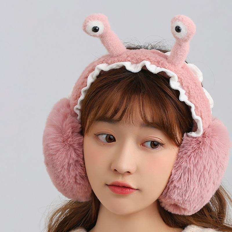 Plush Warm Cycling Cycling Earmuffs Female Winter Earmuff Earmuffs Ear Warmer Ear Protection Furry Imitation Rabbit Fur Ear Covers