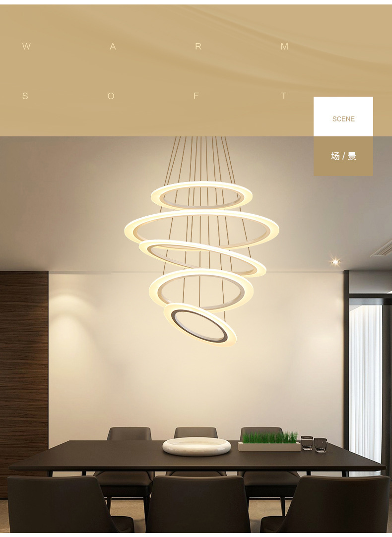 客厅灯 时尚灯具灯饰大气个性灯具厂家侧发光亚克力吸顶灯led吊灯