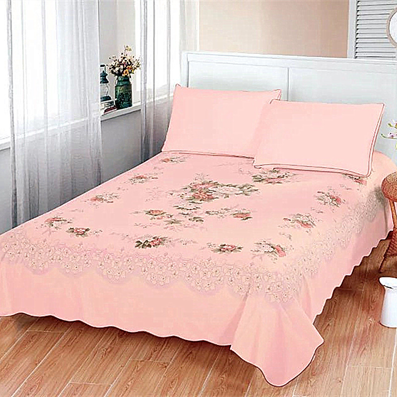 2v06全棉斜纹上海老式国民纯棉床单加厚磨毛单双人老粗布床单单件