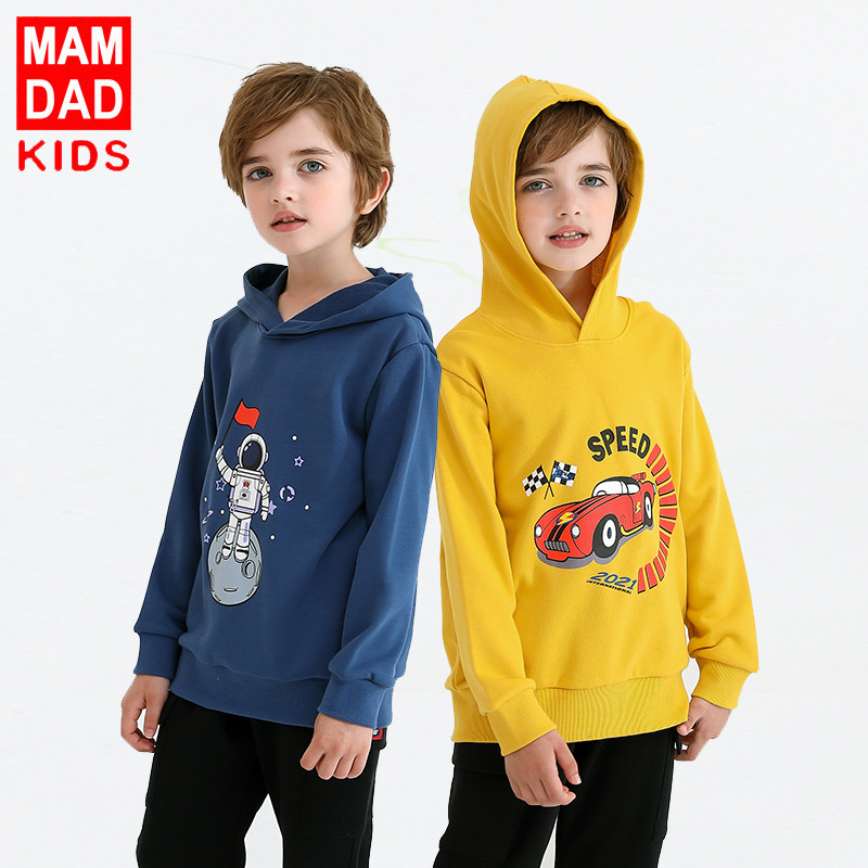 Children's Sweater Autumn and Winter New Hooded Baby's Top Bottoming Shirt Long-Sleeved T-shirt Boy's Hoody Spot Manufacturer