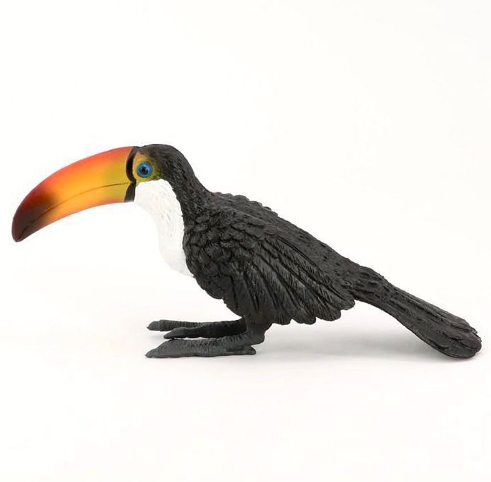 跨境仿真巨嘴鸟大嘴鸟模型玩具儿童实心玩具模型鸟类模型手办摆件