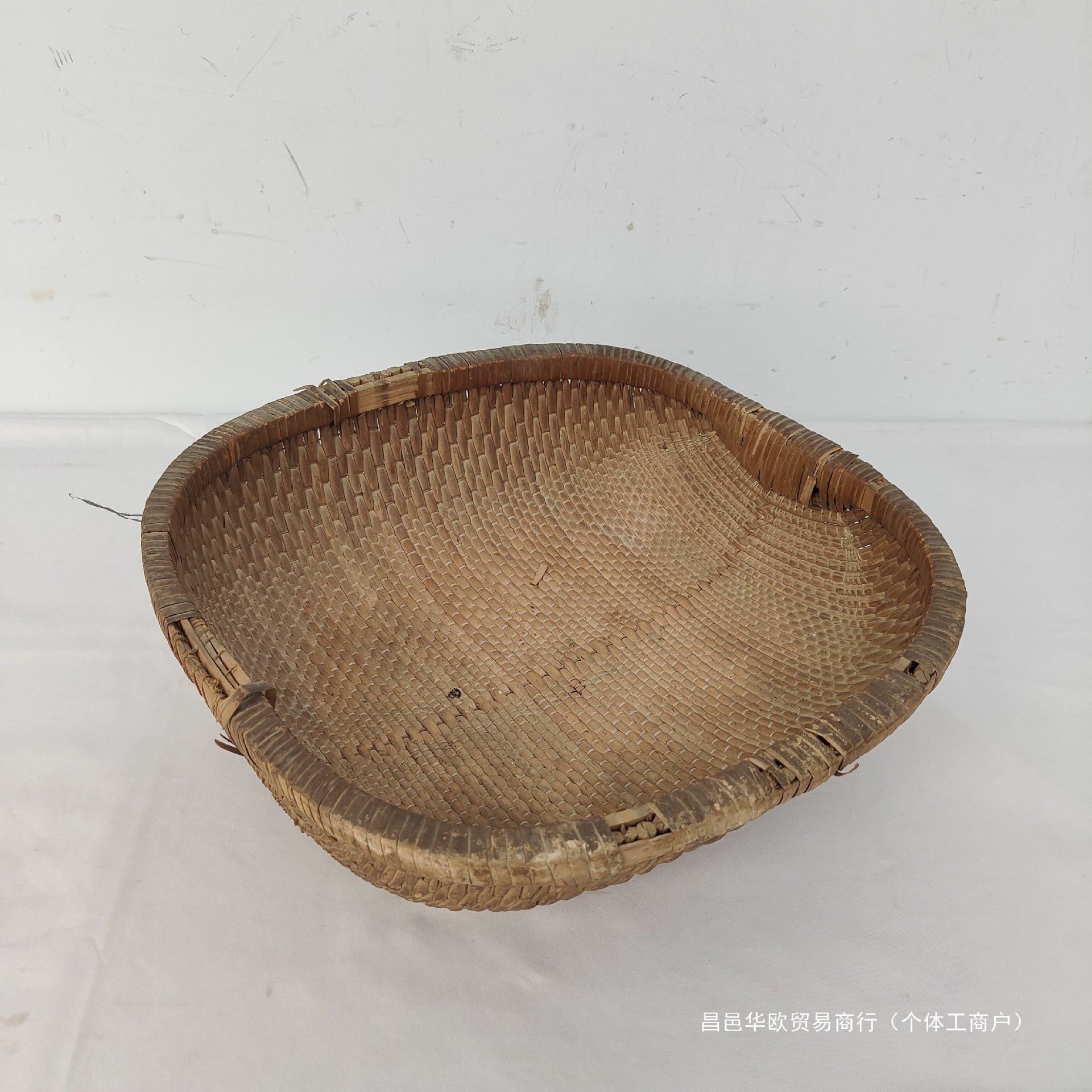 红色文化怀旧老物件竹编篮子元宝篓簸箕农村老百姓家用品影视道具