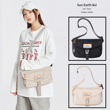 sun earth&u日本乐天新品工装斜挎包情侣校园运动背包男女单肩包