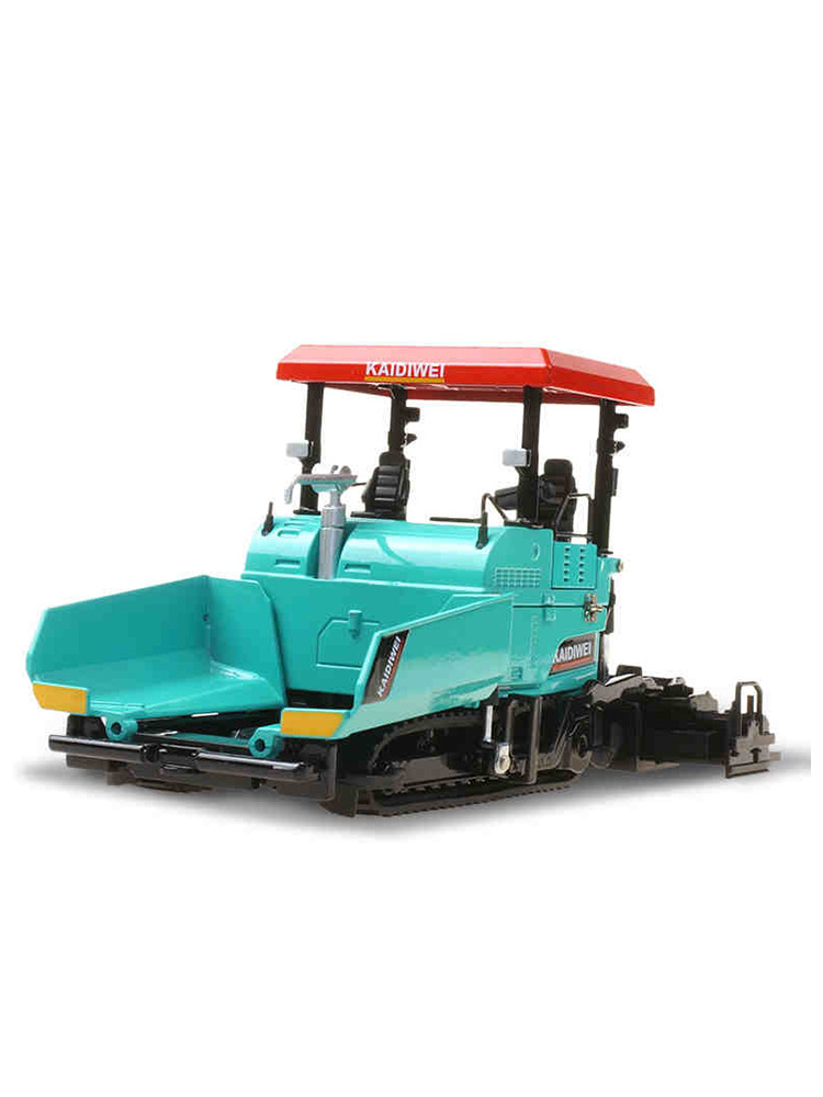 摊铺机合金工程汽车模型铺路机儿童玩具摆件金属