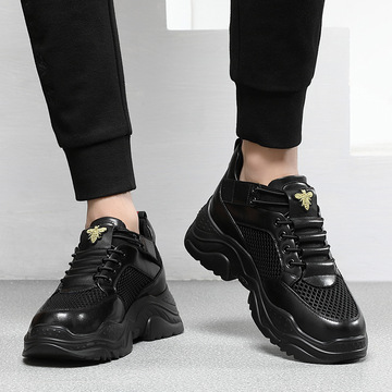 男鞋6cm隐形气垫增高鞋运动休闲鞋春夏季透气男士8cm内增高鞋