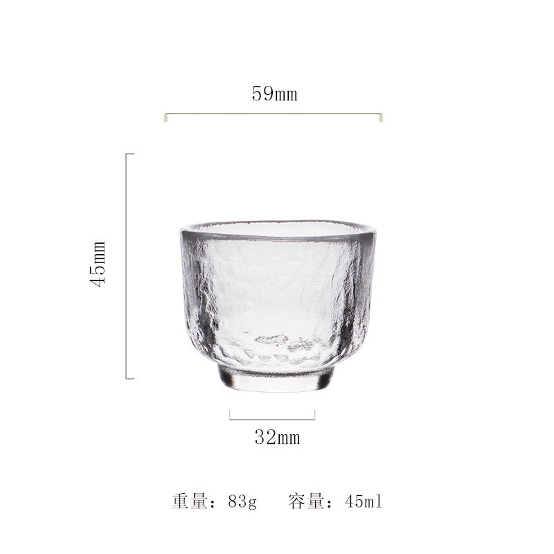 One-Dish Glass Wine Cooler Pitcher Creative Japanese Crystal Glass Wine Decanter Tass Household Transparent Wine Cooler Pitcher Wine Set