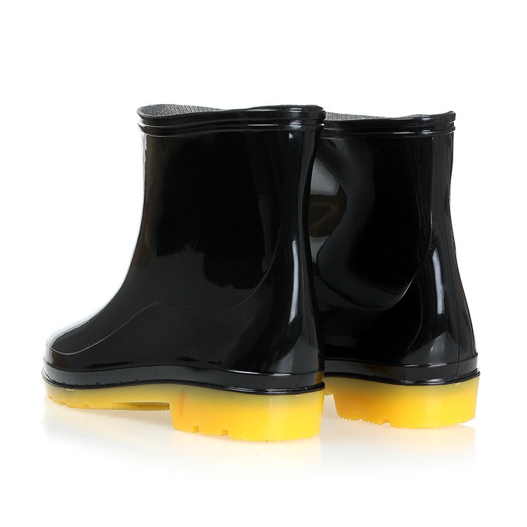 上海双钱女套鞋水鞋男短筒塑胶雨鞋雨靴防水防滑耐磨牛筋底胶鞋