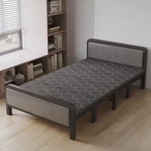 折叠床单人床家用午休铁床双人床铁艺床1米2出租房铁床简易硬重吴
