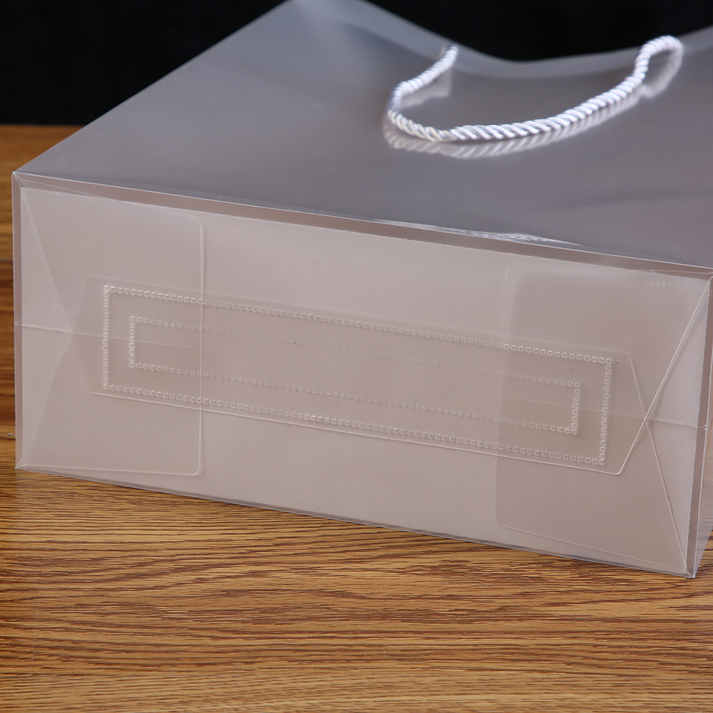 Transparent Frosted Pp Handbag Cosmetics and Jewelry Christmas Gift Bag Wedding Companion Gift Bag Gift Bag