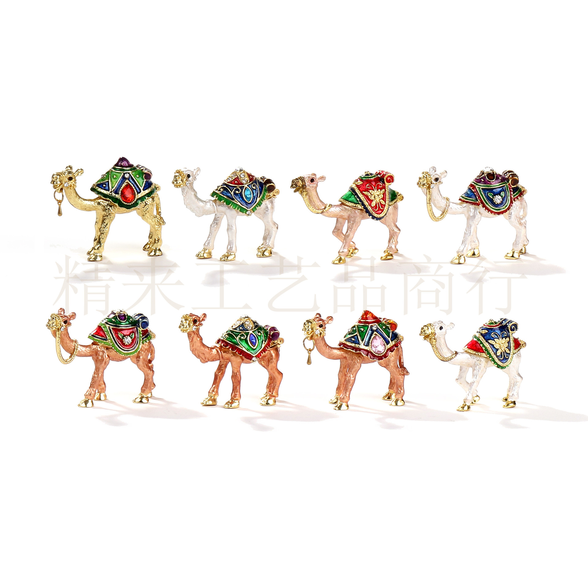 厂家直销沙漠敦煌摆件骆驼 西域旅游纪念品 景区合金首饰盒批发