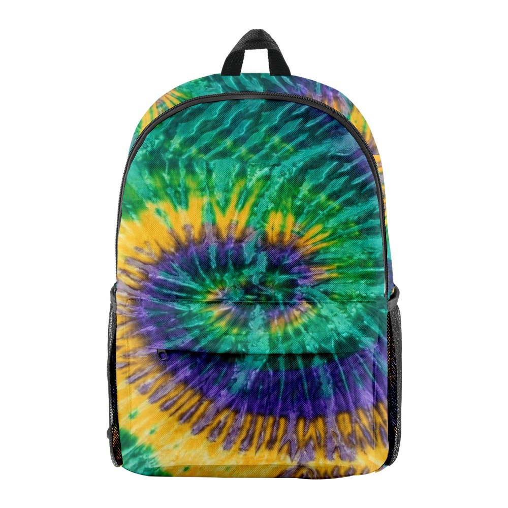 扎染系列双肩背包休闲包学生书包源头厂家-阿里巴巴