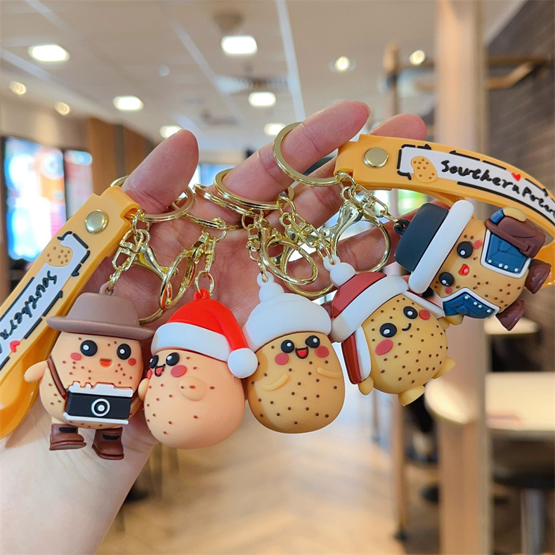 New Southern Small Potatoes Key Chain Doll Cute Doll Cars and Bags Keychain Couple Small Gift Wholesale