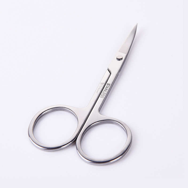 川琦儿修眉剪刀 a剪修眉剪尖头不锈钢美容剪便携化妆剪修眉工具