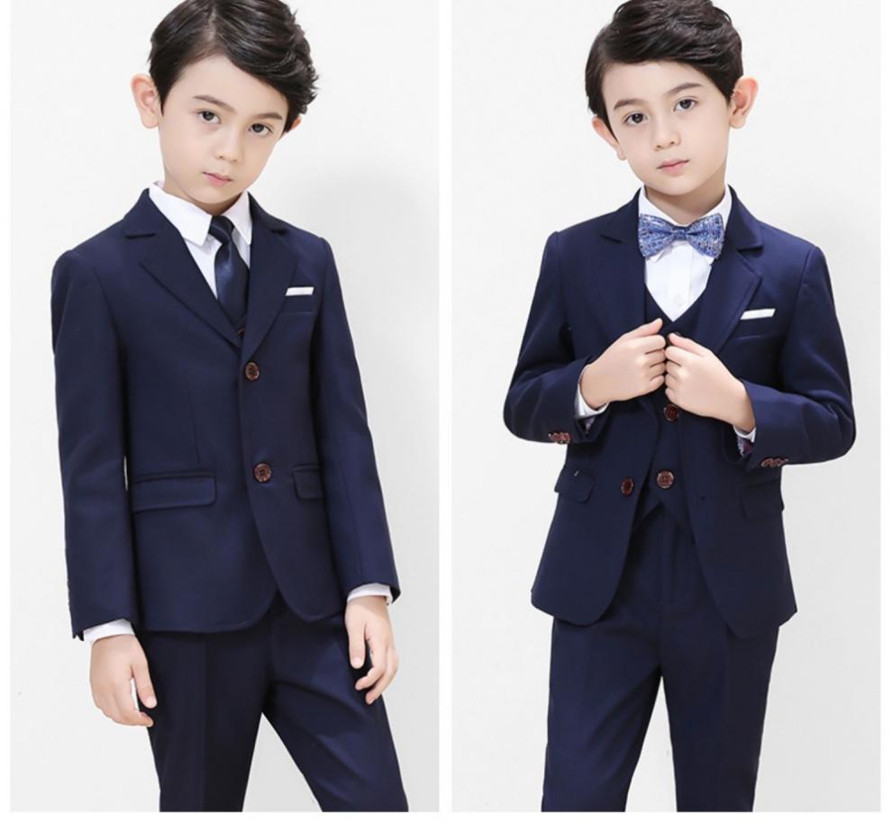 六一儿童节小主持人服装男童钢琴演奏礼服帅气西服男孩表演服西装