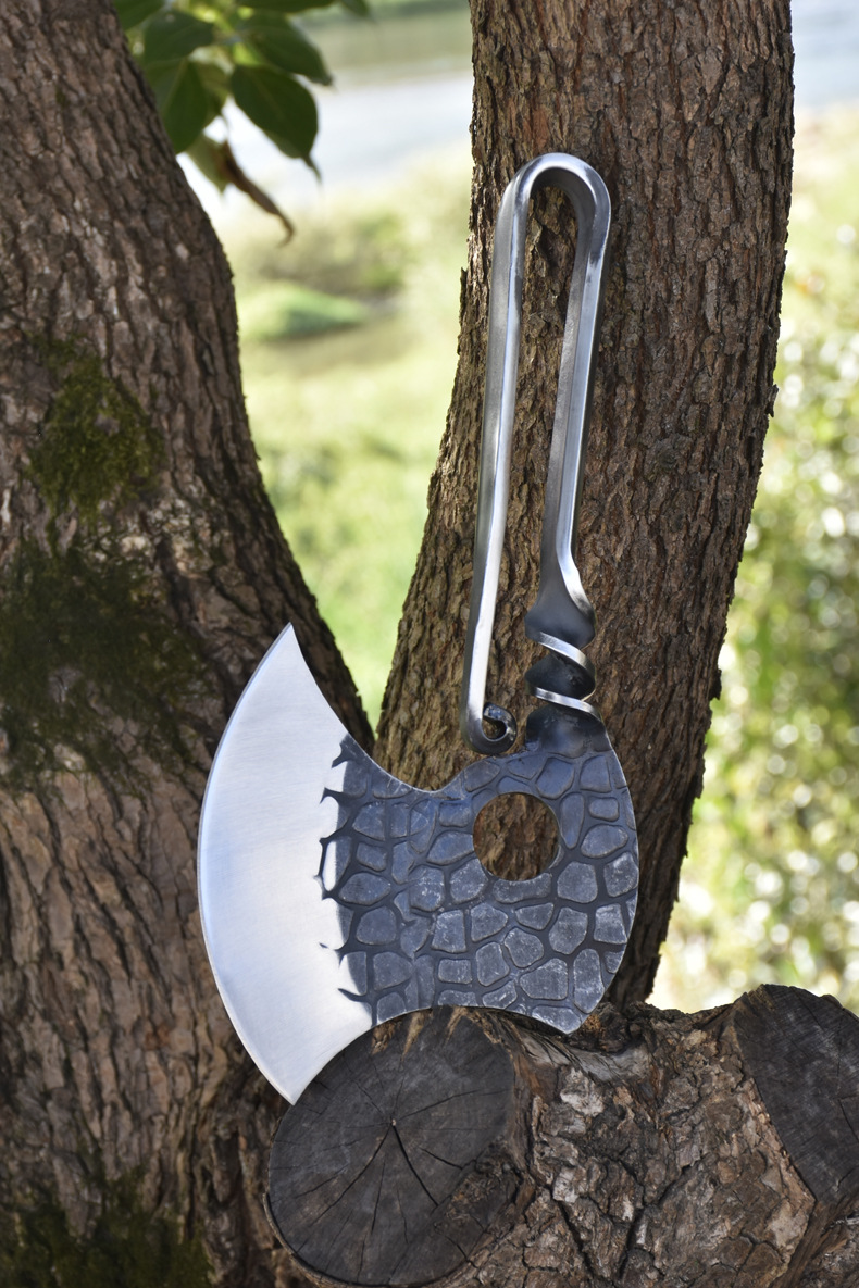 斧头劈柴户外家用手工锻打砍骨刀砍树砍柴开山斧子龙泉市手斧工具