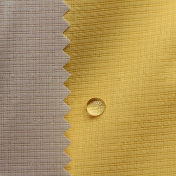 现货防水金属光感羽绒服面料新款格子ripsto耐磨抗皱无胆防绒面料