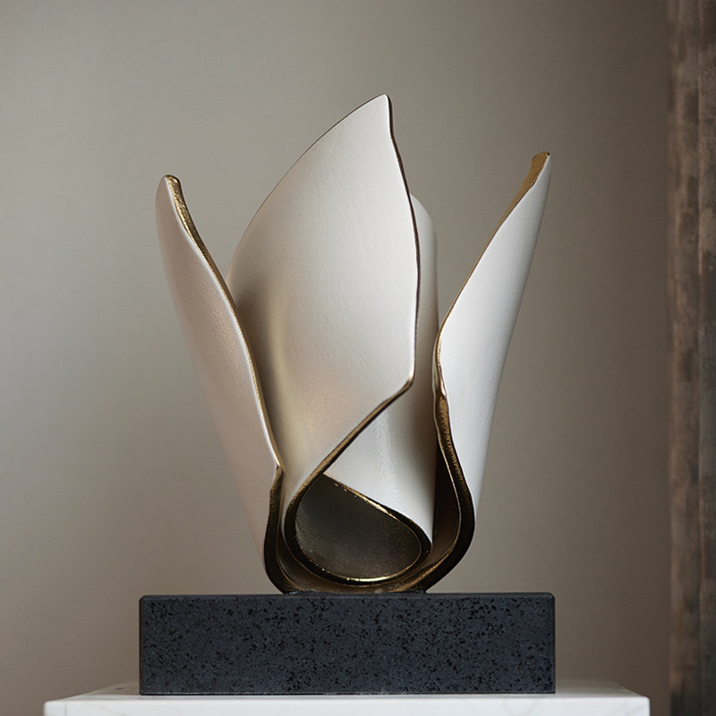 轻奢现代简约雕塑摆件客厅样板间玄关软装饰品售楼处抽象桌面摆柜