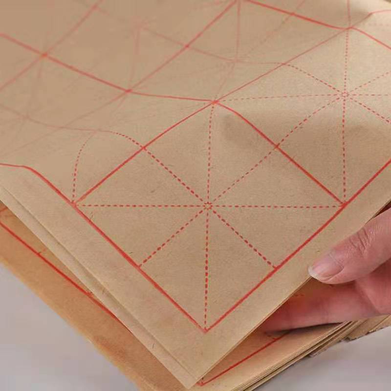 批发米字格毛边纸小学书法加厚竹浆练习纸毛笔字描写无格毛边纸