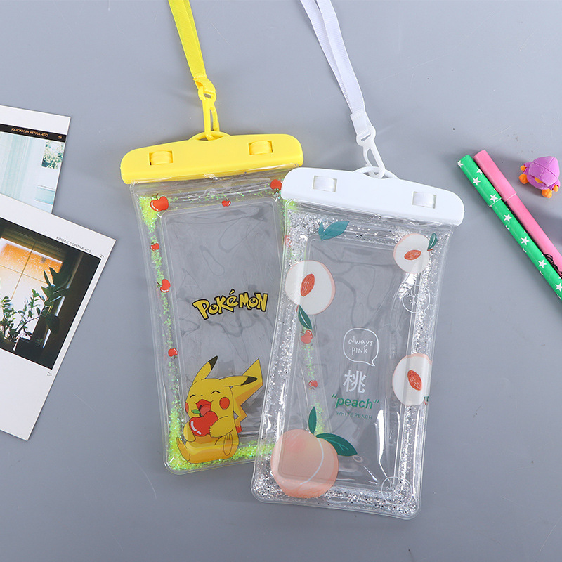 Factory Wholesale Swimming Transparent Waterproof Phone Set Pvc Floating Touch Screen Quicksand Inflatable Mobile Phone Waterproof Bag Customization