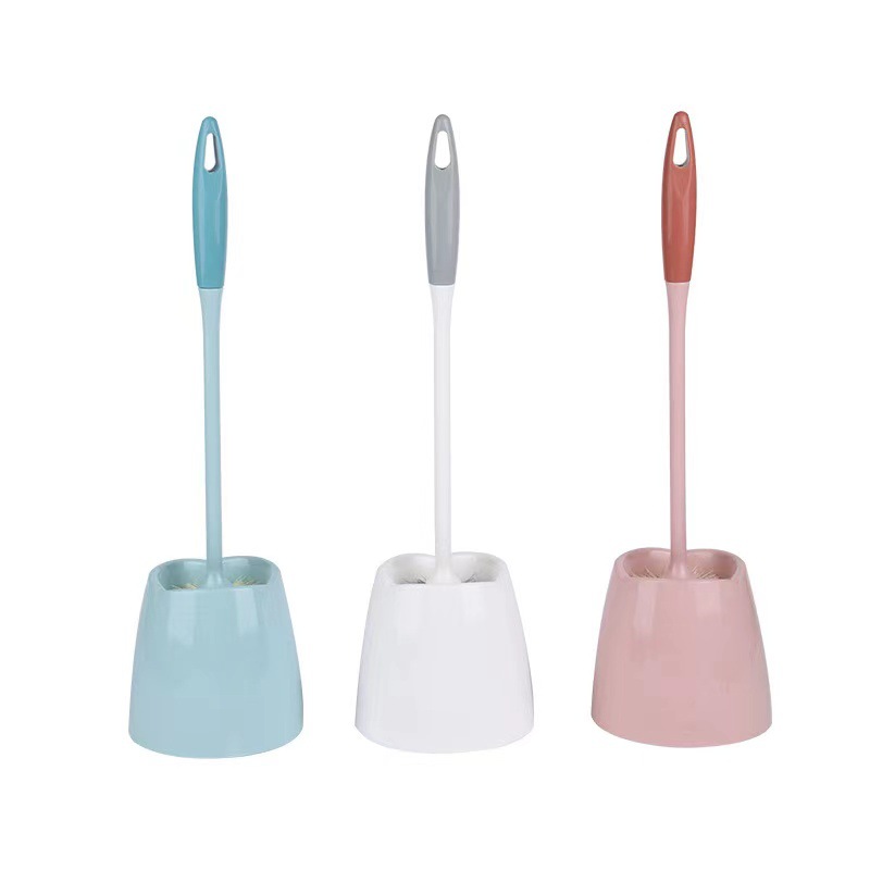 Toilet Cleaning Toilet Brush Toilet Long Handle Wall Hanging Soft Bristle Brush Set with Base Toilet Brush 0678