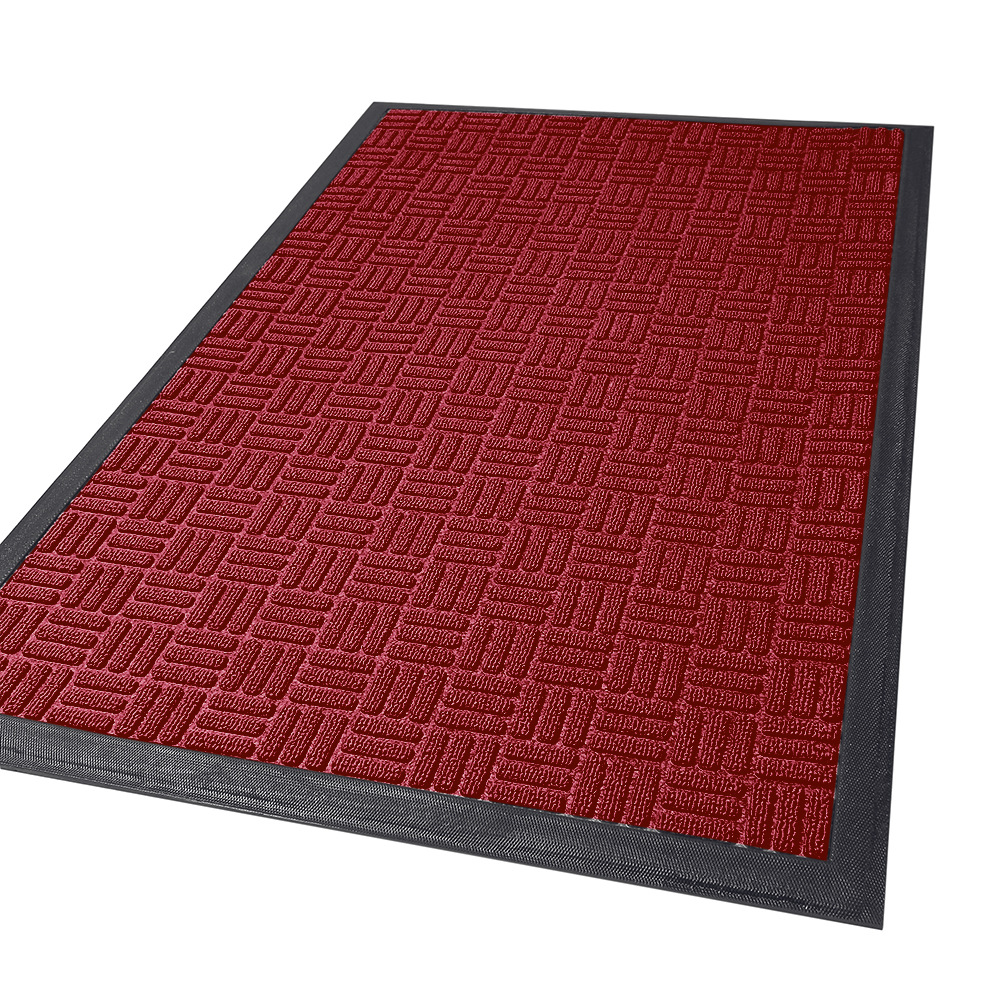 Entry Door Mat Entrance Mats Cross-Border Amazon Outdoor Polypropylene Rubber Door Mat Household Striped Non-Slip Mat