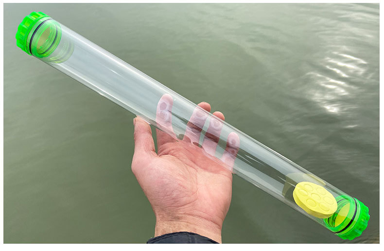加厚透明浮漂桶 钓鱼调漂桶高清无缝透明试漂桶 加长加厚浮漂筒
