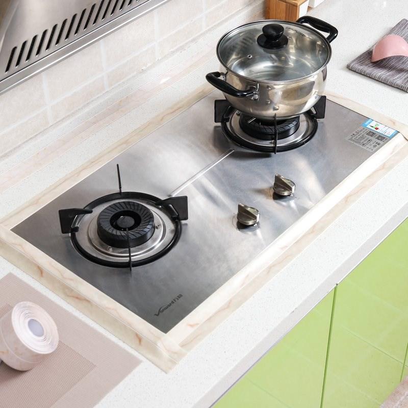 卫生间墙缝防水粘条理石纹贴美缝贴条台面挡水条卫生间浴室贴