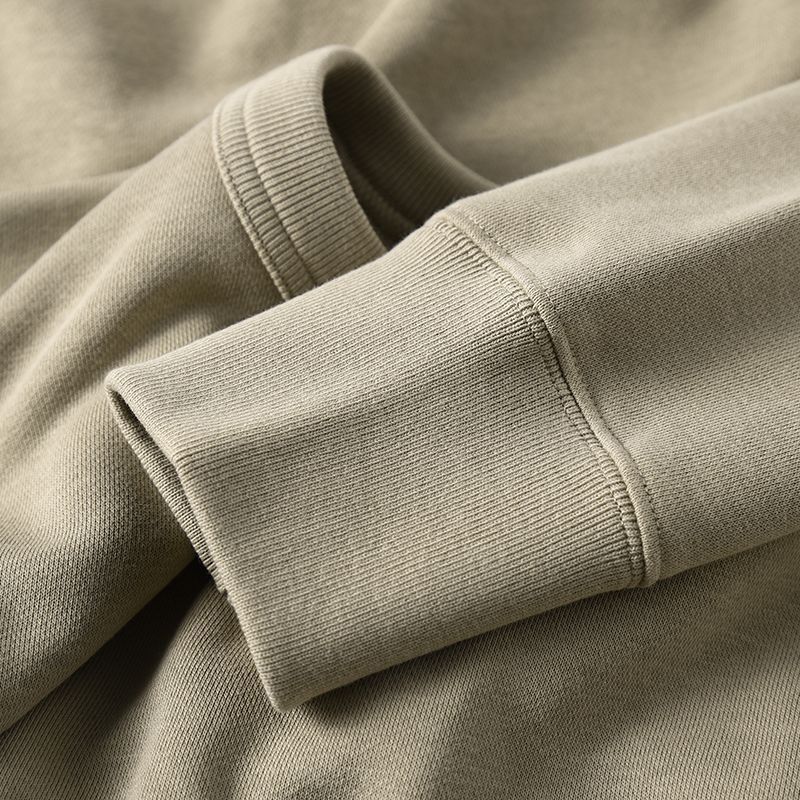 卡其色卫衣350g重磅圆领色女宽松咖侣长袖上衣男秋一件代发代货