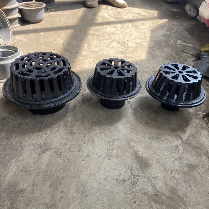 铸铁内插87型雨水斗dn75 100 150虹吸式重力落水斗直排内插式地漏