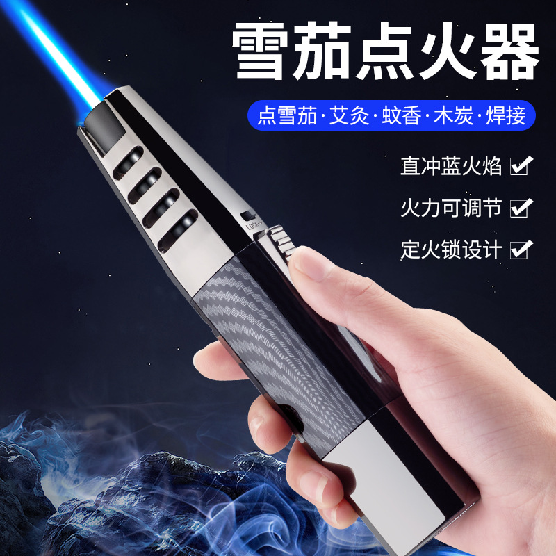 Spray Gun Metal Torch Lighter Points Moxibustion Cigar Charcoal Barbecue Inflatable Welding Gun Cross-Border Hot Selling