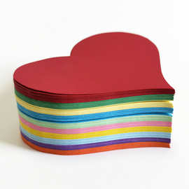 爱心卡纸心形许愿卡教师节贺卡大红桃心留言爱心形卡片彩色硬卡纸