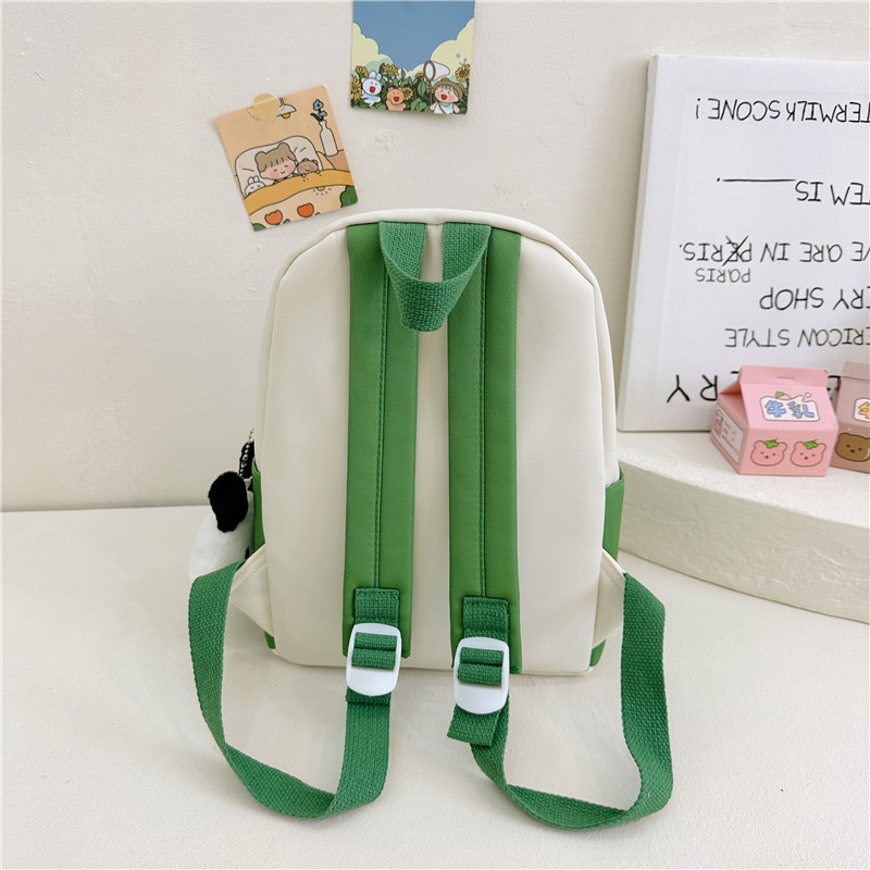 2023 Summer New Children's Bags Fashion Oxford Cloth Contrast Color Backpack Kindergarten Baby School Season Schoolbag