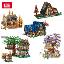 LOZ1033 向往的树屋模型拼组装中国积木玩具儿童男孩礼品摆件跨境