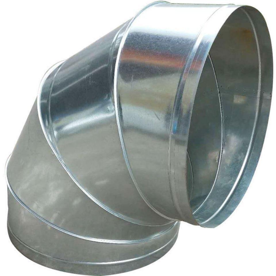 镀锌弯头90度弯头法兰油烟机弯头排气扇风机大口径弯头白铁皮弯头