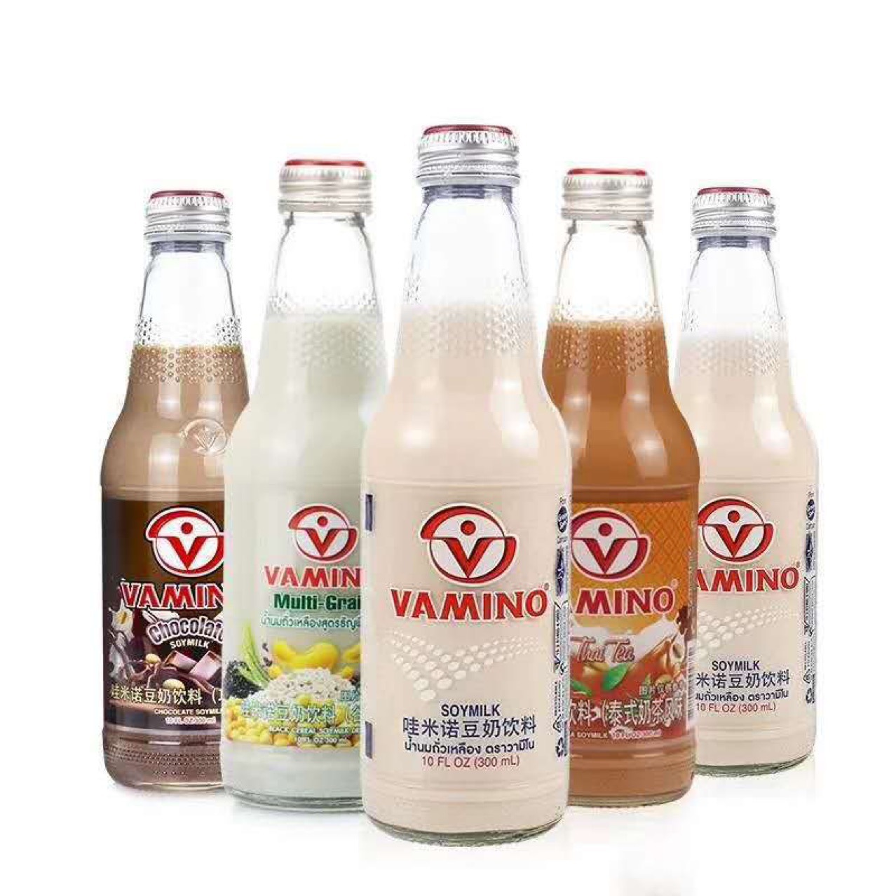 泰国进口vamino哇米诺原味豆奶饮料 300ml*24瓶整箱谷物饮品批发