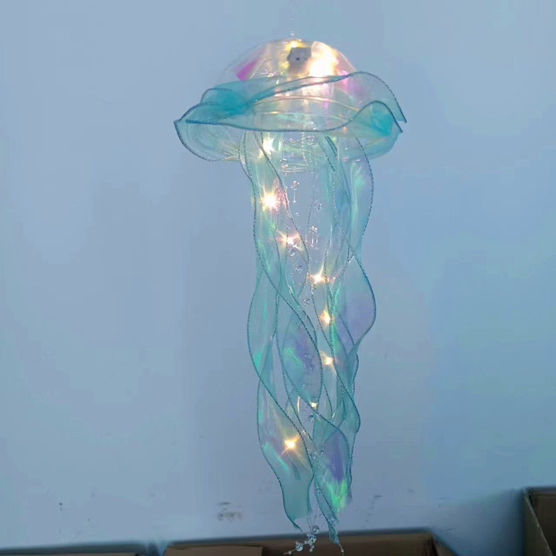 New Year Internet Celebrity Jellyfish Small Night Lamp Luminous Toy Decoration Internet Celebrity Jellyfish Lamp Ornaments Night Market Push Stall Night Market