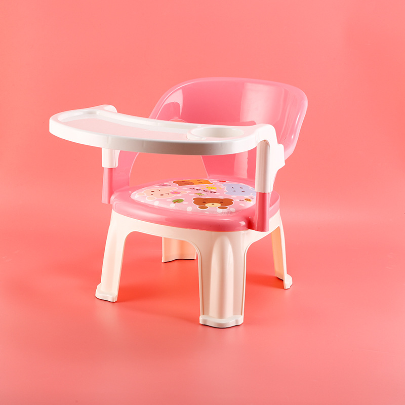 Children's Dining Chair Boys and Girls Plastic Stool Baby Baby Dining Table Plate Backrest Chair Home Calling Chair