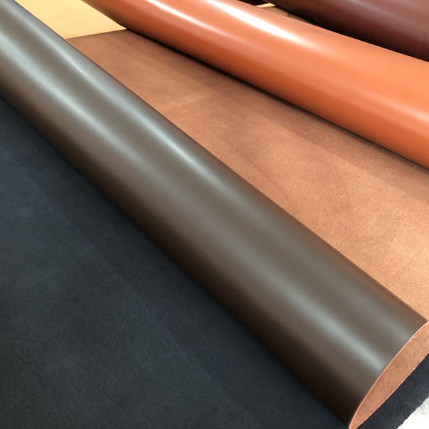 0厚彩色开边珠真皮牛皮皮料鞋包用油皮