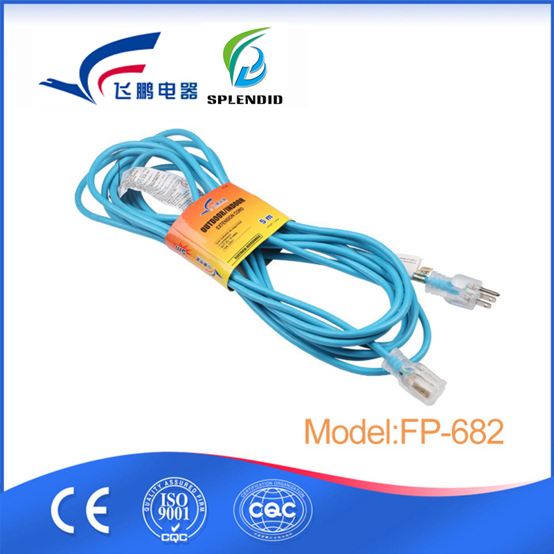 FP-682电源延长线 带护套大功率多功能铜芯延长线