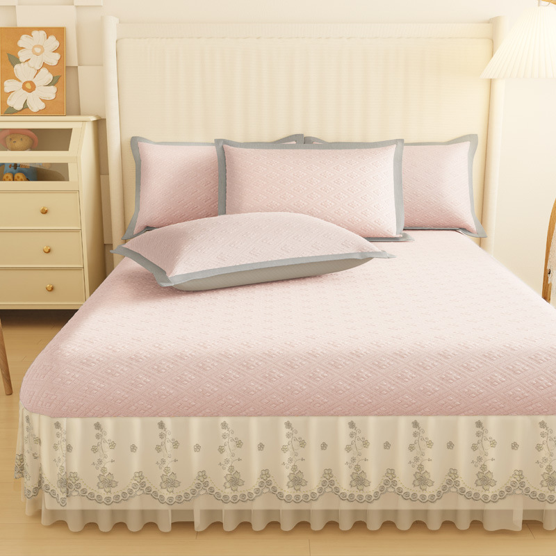 2024年新款凉感冰豆豆床单提花冰丝席1.5/1.8/2.0米床通用 1.