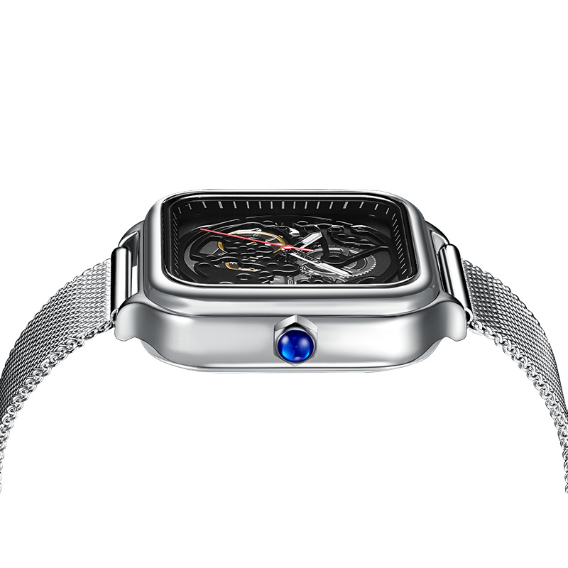 瓦格新品商务男士手表夜光石英腕表时尚镂空表盘男表外贸欧代ce