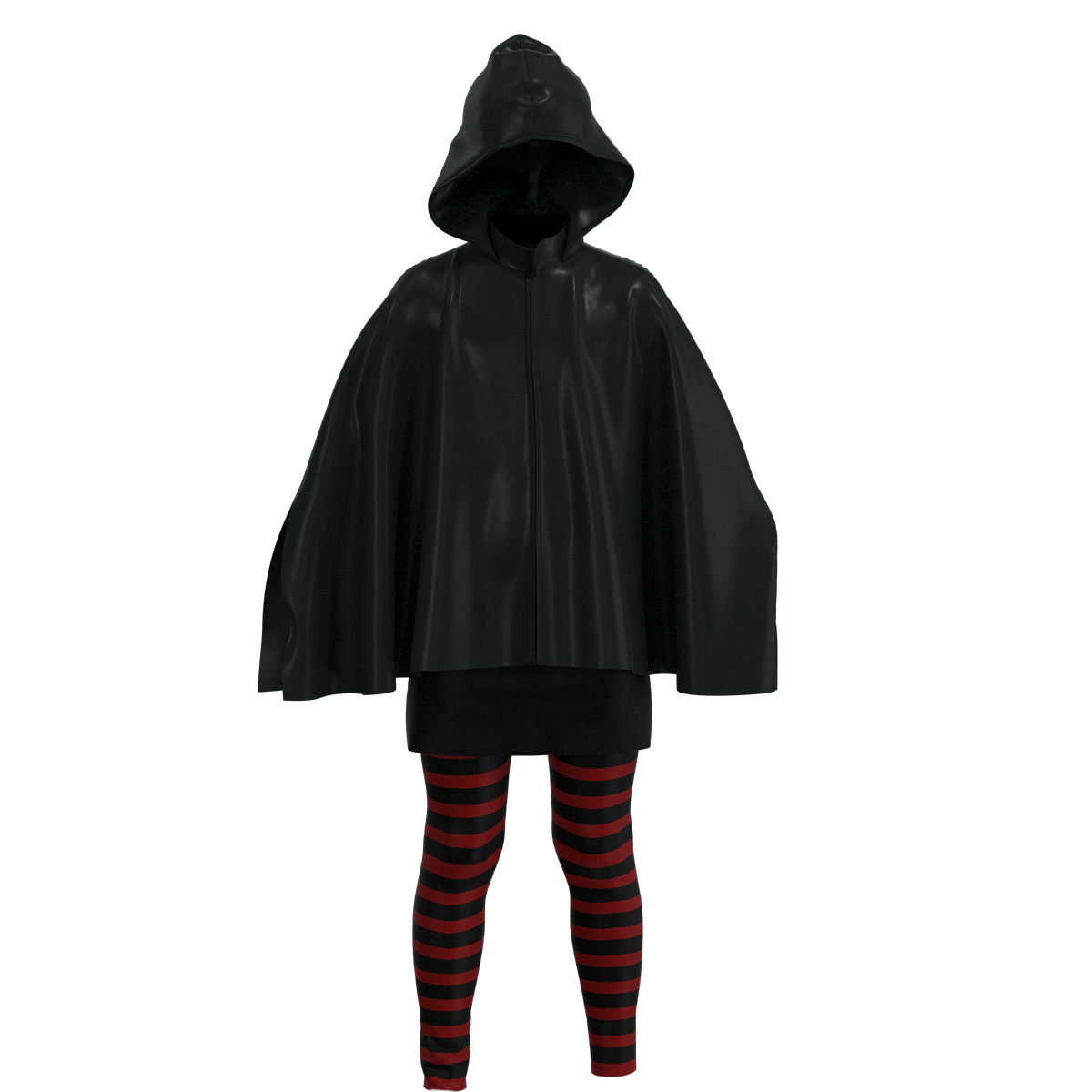 精灵旅社4 梅维斯cos黑色斗篷装儿童cosplay服装全套 万圣节cos服