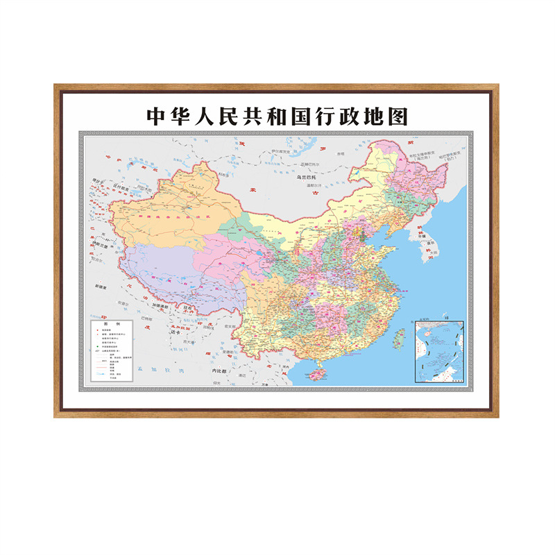 China Map Hanging Painting 2019 New Version World Map Wall Painting Mural Company Office Decorative Painting Custom Size