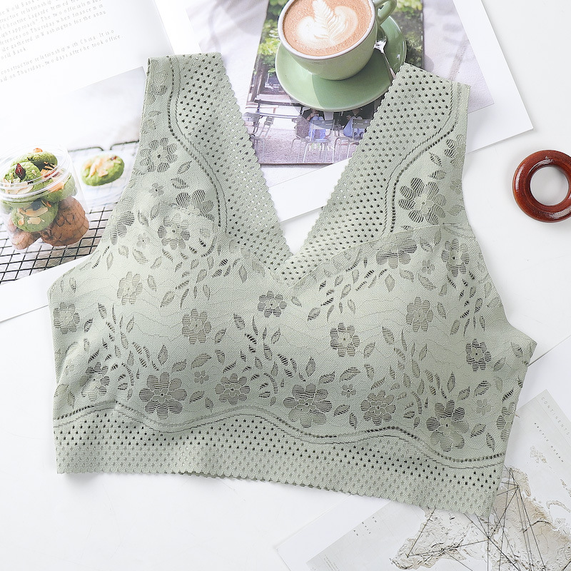 Lace Sexy Thin Push up Bras Wireless Bra Comfortable Chest Wrap Breast Holding Beauty Back Underwear Women Tube Top Women