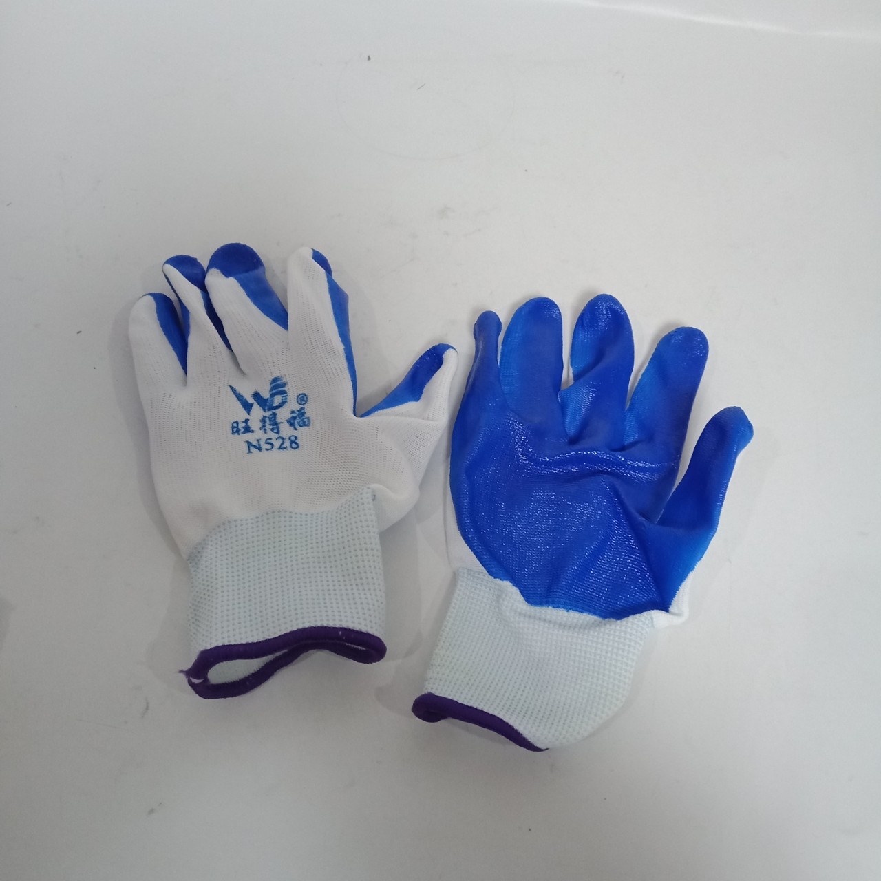 劳保手套涂掌尼龙手套劳保工作干活防护手套挂胶浸胶防滑耐磨
